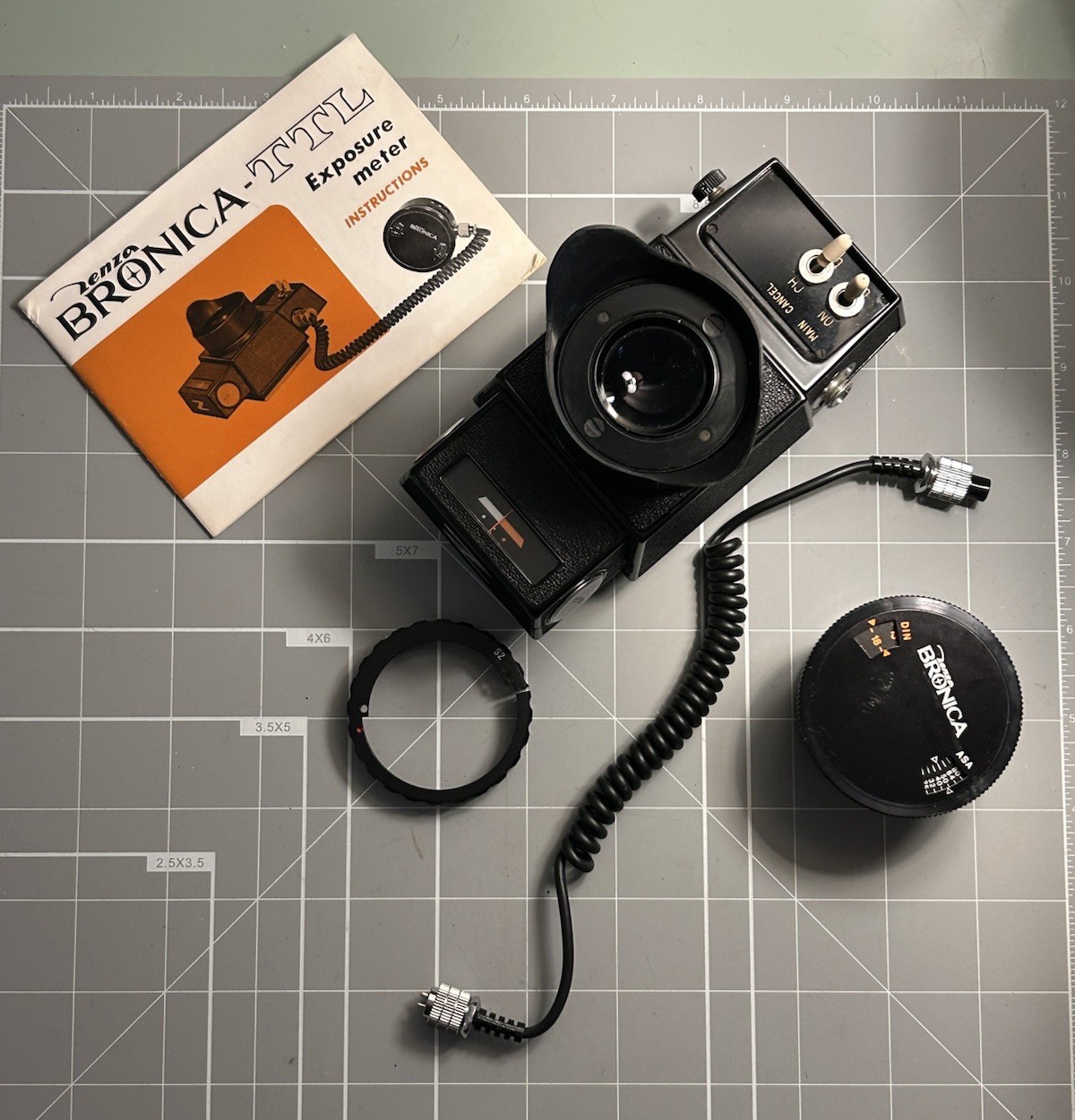 Bronica S2 S2A TTL Exposure Meter Finder And Manual