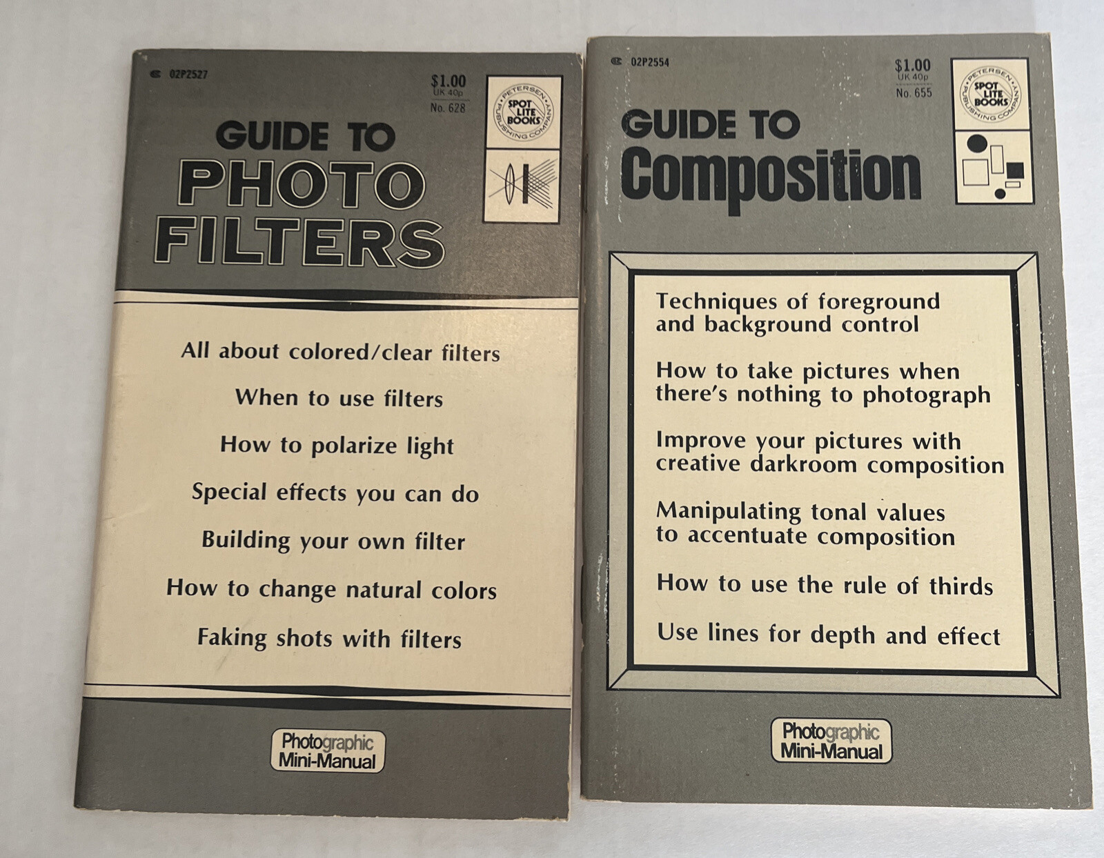 Lot 7 Photographic MiniManual Vintage Camera Instruction Books by Spotlite 1970s