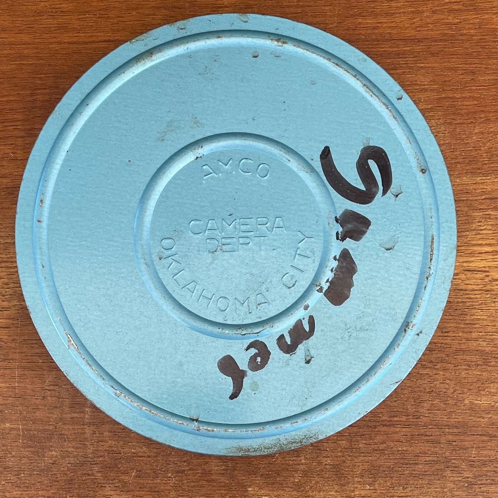 Amco Oklahoma City 5 Inch Standard 8mm Film Reel – Rusted Dented See Condition