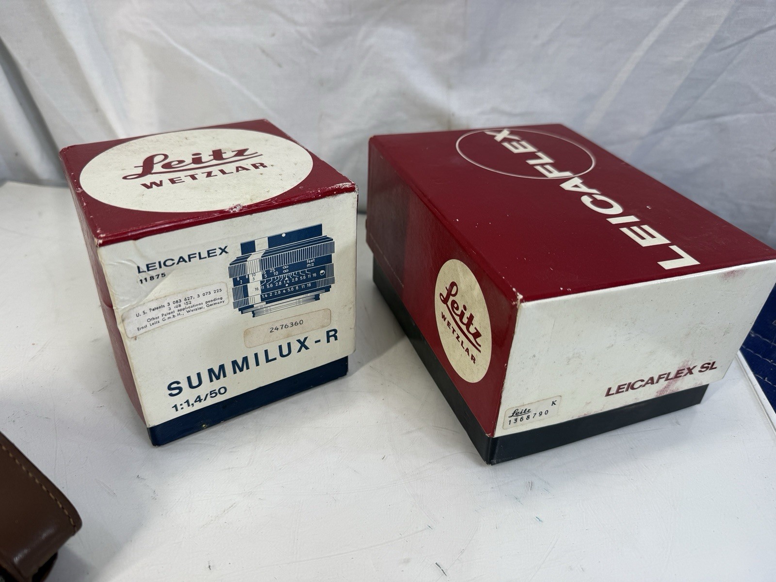 Vintage Leica Leicaflex SL & Summilux-R 50mm 1:1.4/50 Empty Boxes & Case Lot