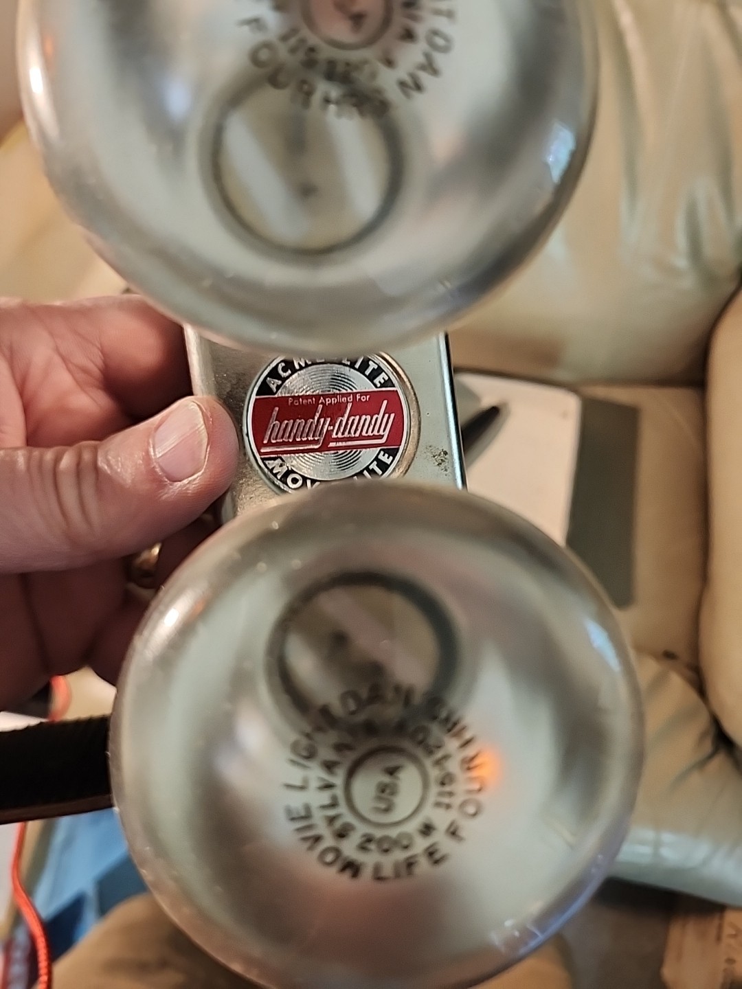 Vintage Acme Handy-Dandy MOV-E-LITE, Tested/Works, Photo/Film Light W/Box.