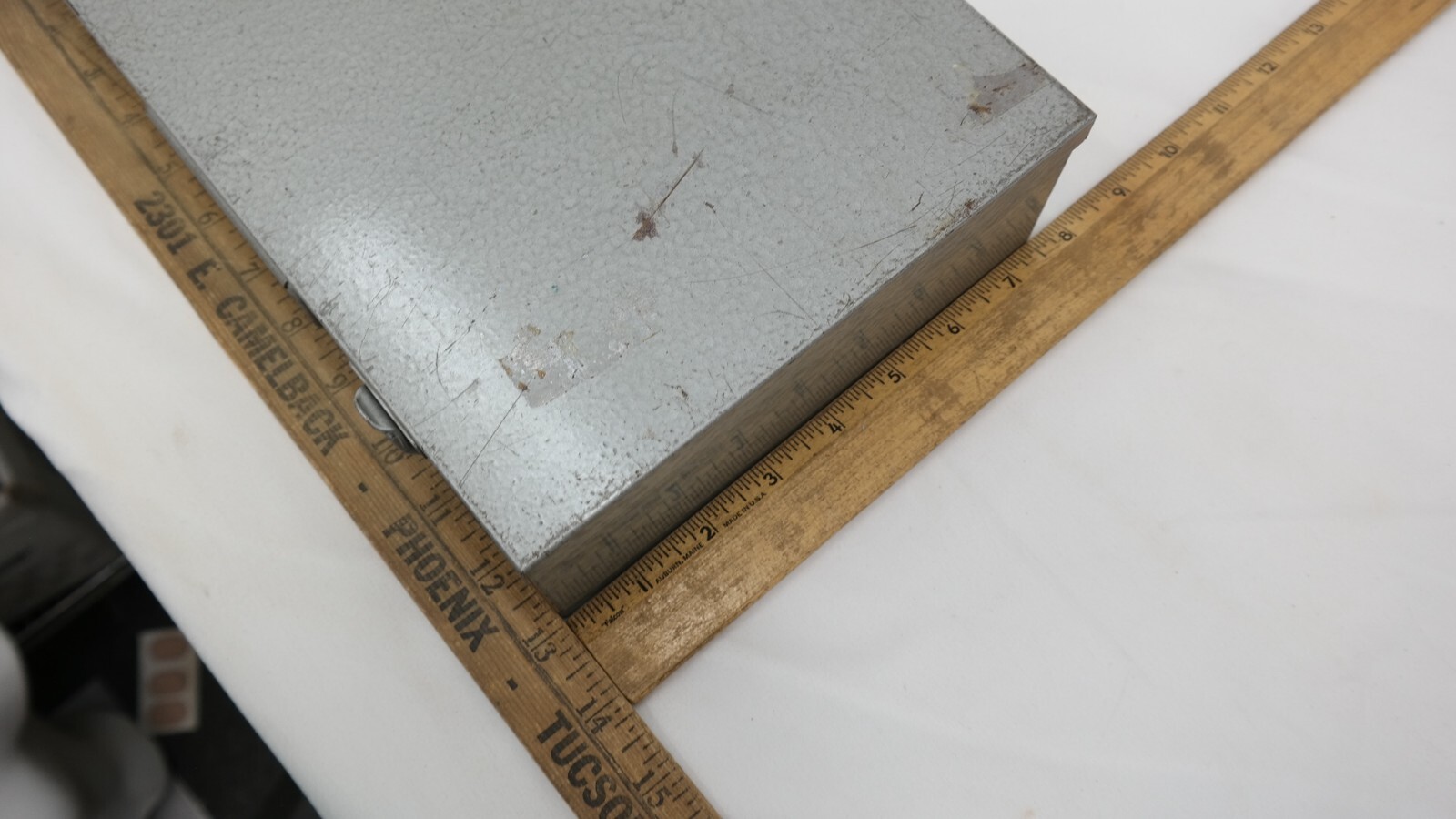 Vintage Brumberger Metal 35mm Photo Slides Storage Case 13″ x 7.5″ TF