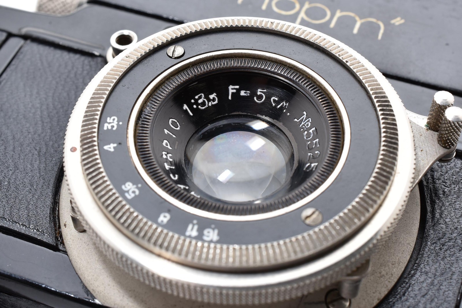 [Near MINT] Gomz Sport Cnopm Camera 3.5 5cm Lens + Leather Case From JAPAN