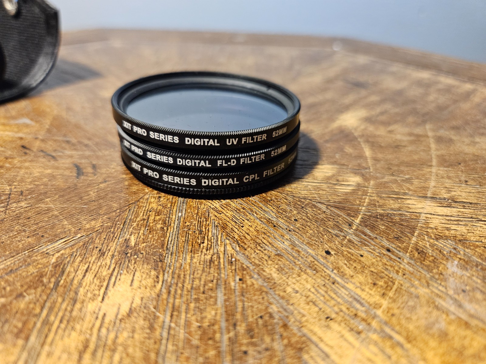 XIT Pro Series Digital 52mm Filter Set of 3 UV, FL-D, CPL, Case