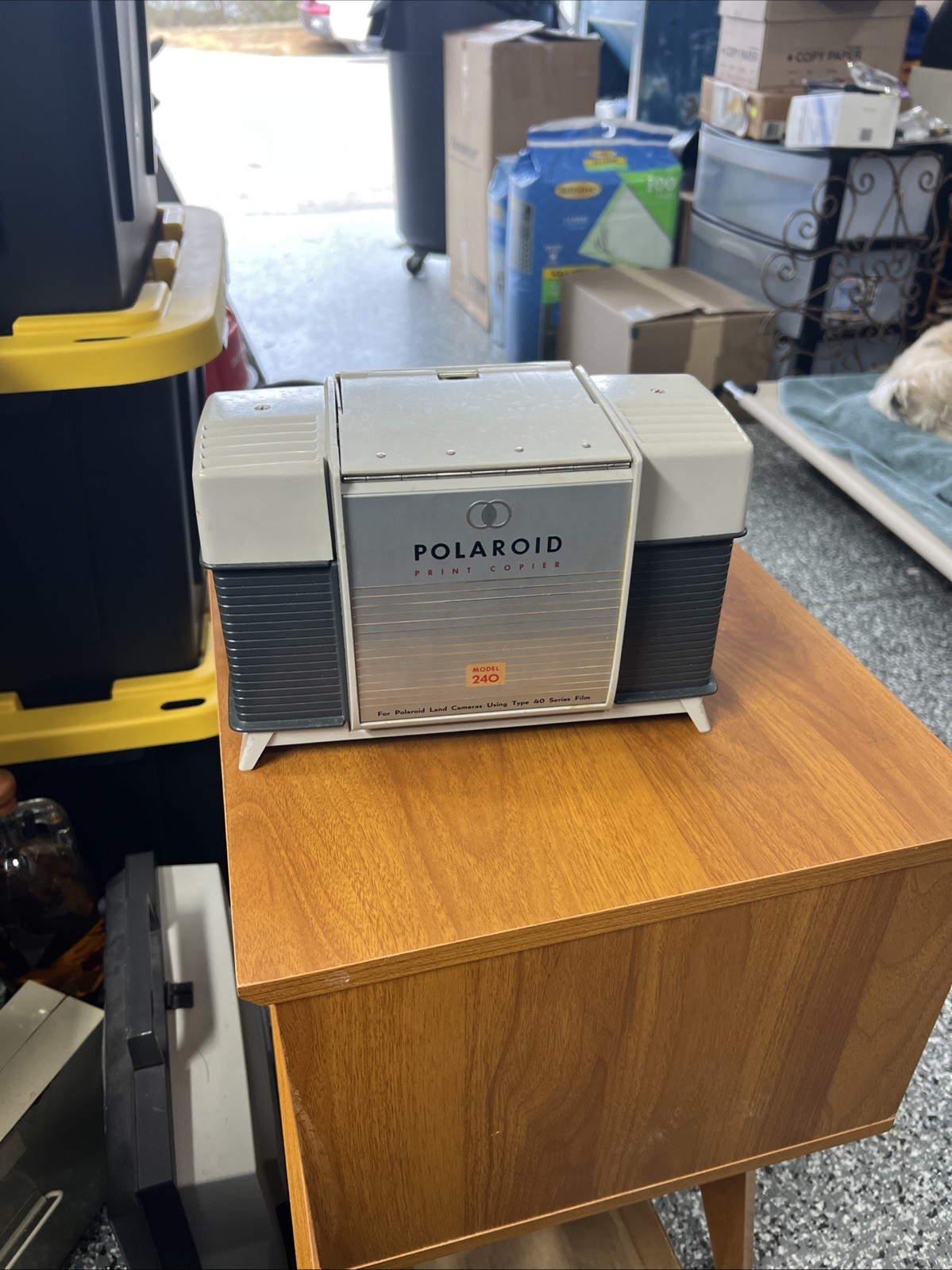 Polaroid Print Copier Model 240 • Vintage 1958 Land Camera Accessory • USA Made