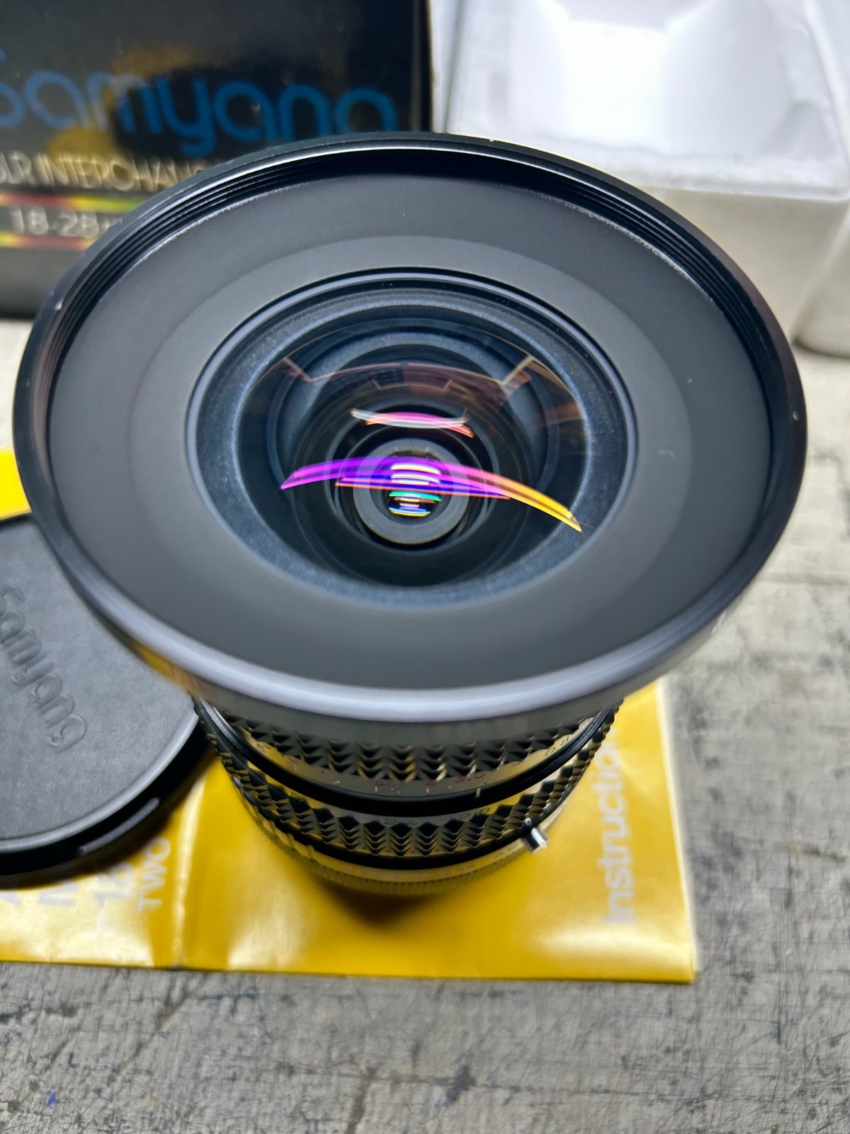 Vintage Samyang SLR 18-28 mm F4.0-4.5 interchangable Camera Lense New Old Stock