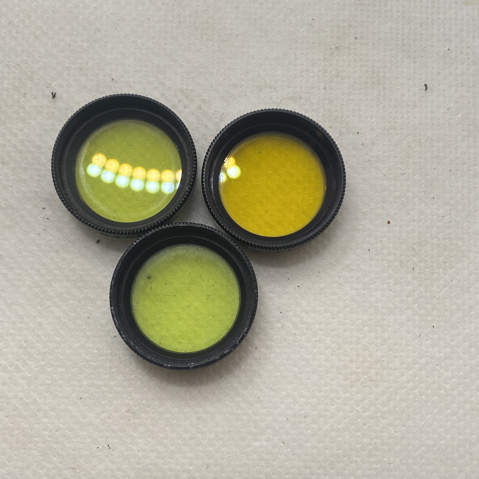 Mikroma MEOPTA Rare set Of 3 Filters Czechoslovakia Genuine GGR1/22 G3/22