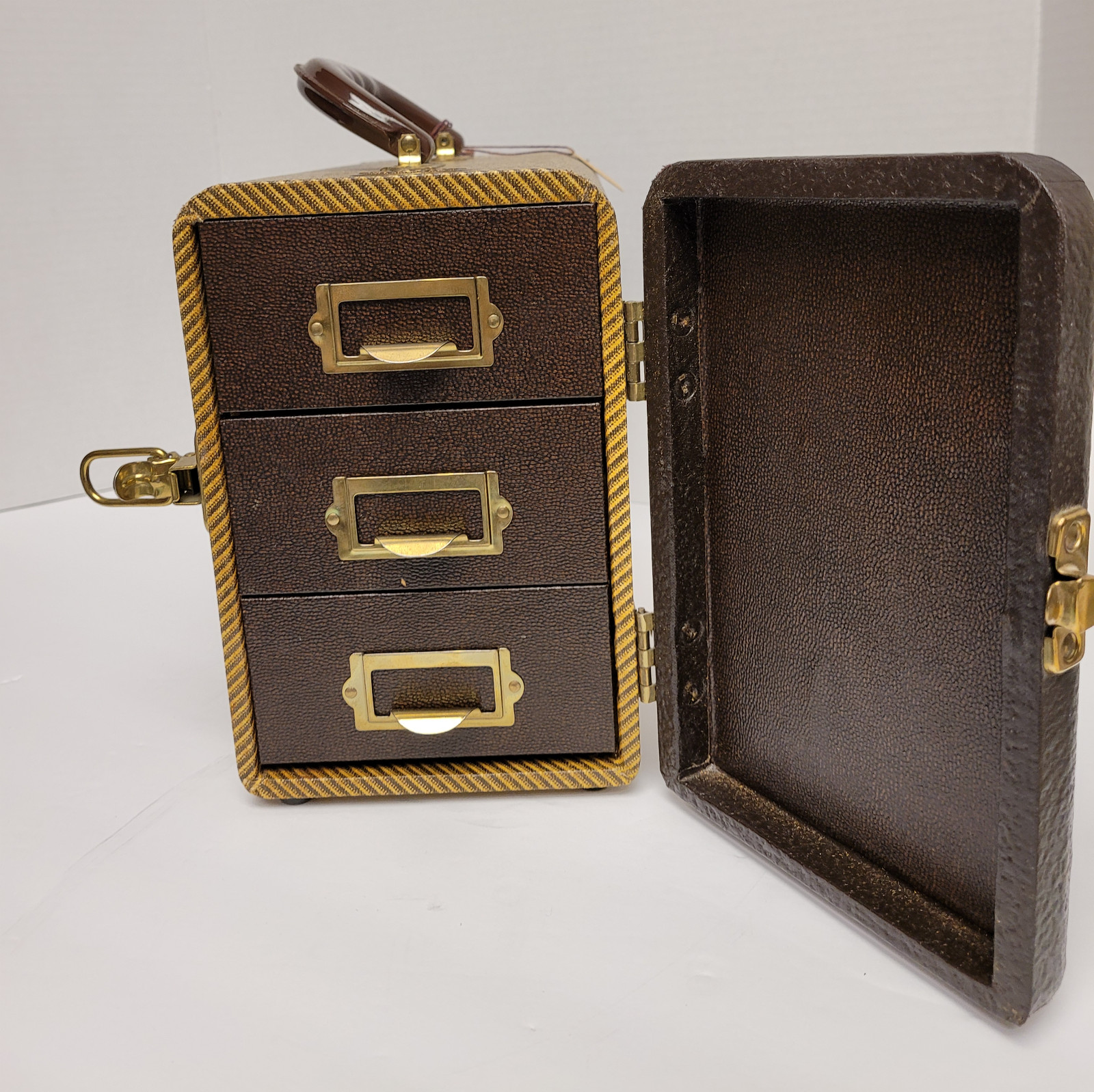 VINTAGE BARNETT & JAFFE SLIDE HOLDER CASE
