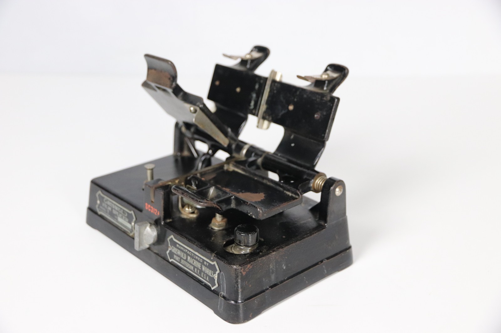 Griswold Model T Cast Iron Cement 35 mm Film Splicer 1920’s Antique
