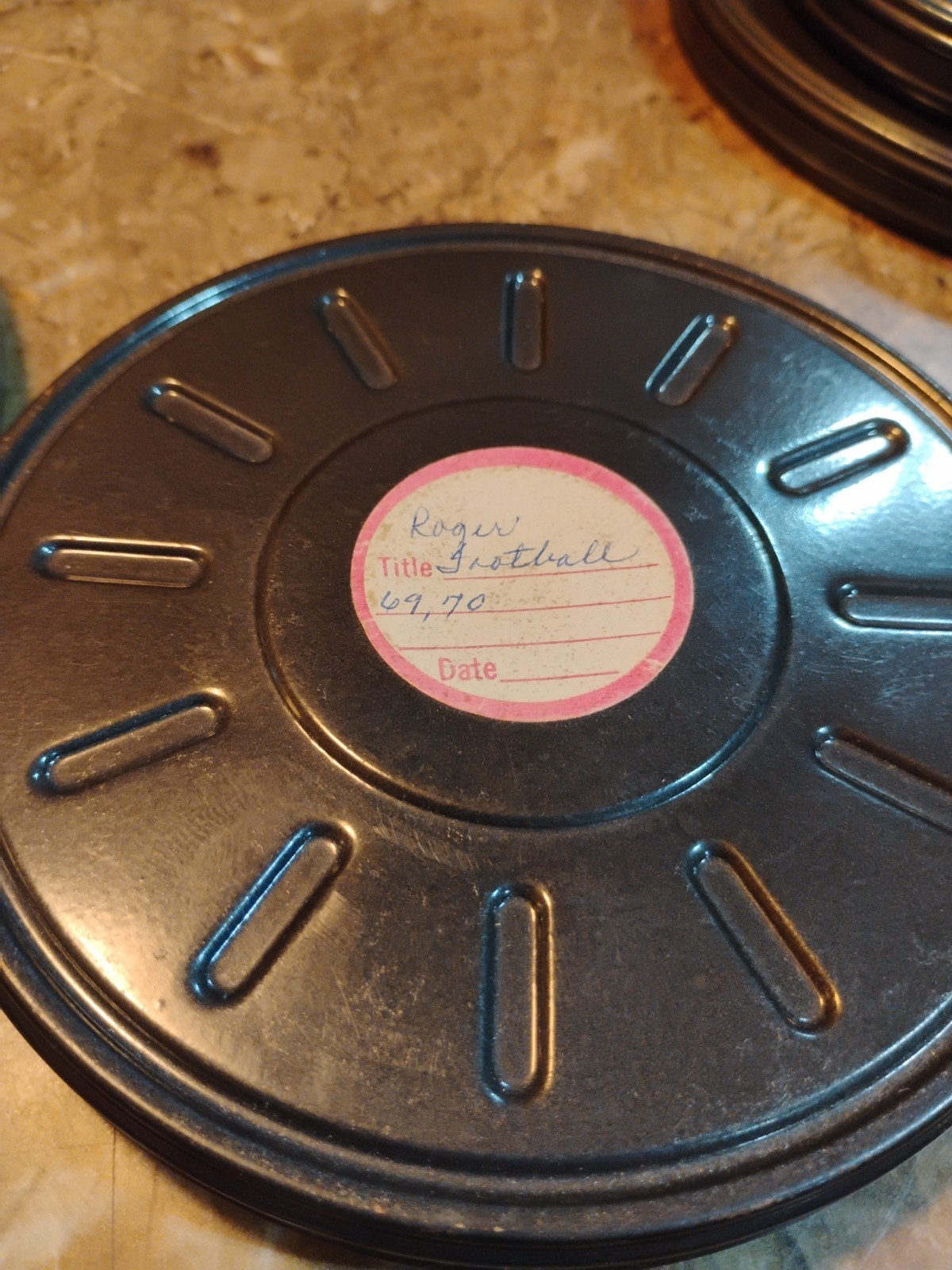 Lot Of 5 Vintage Reel film Canister and Film