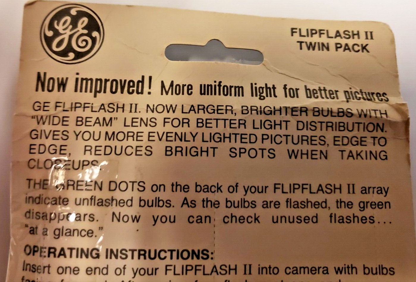 GE Flip Flash II Twin Pack 16 Bulbs Flash Packs For Flip Flash Cameras NOS