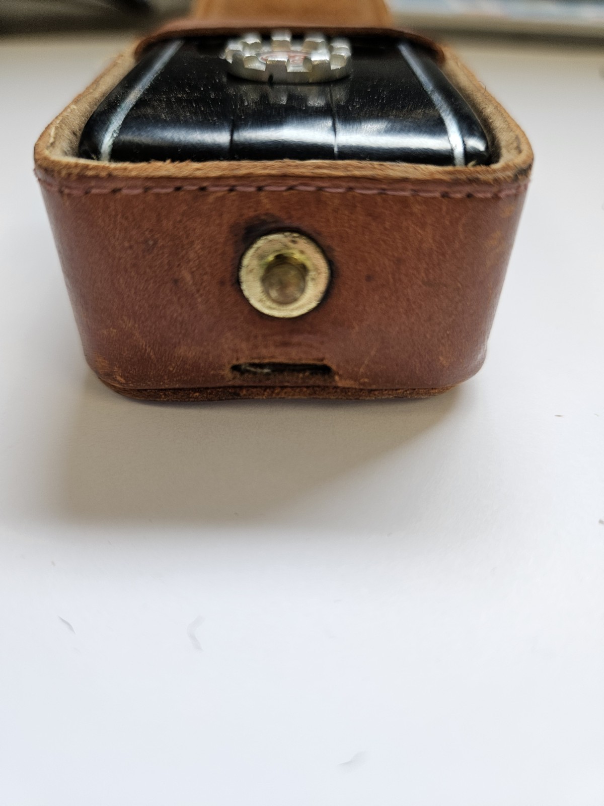 VTG General Electric PR-30 Mascot Exposure Meter in Leather Case GE Photography