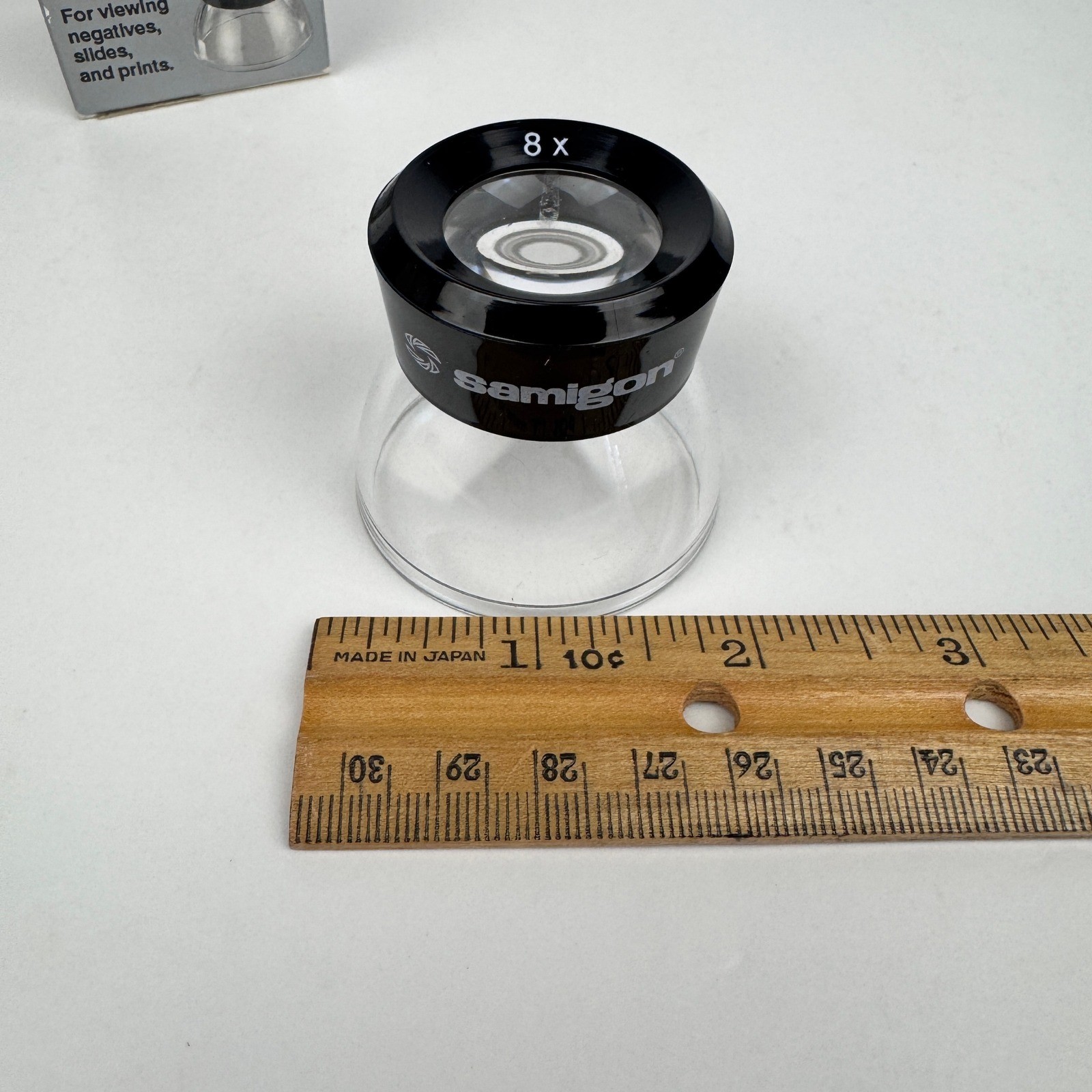Vtg Samigon 8x Magnify Loupe View Negatives Slides Prints Photo w Orig Box