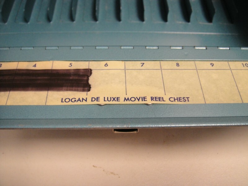 Logan De Luxe 5 Inch Movie 12 Reel Chest Metal Storage Box Carry Tote 1960’s
