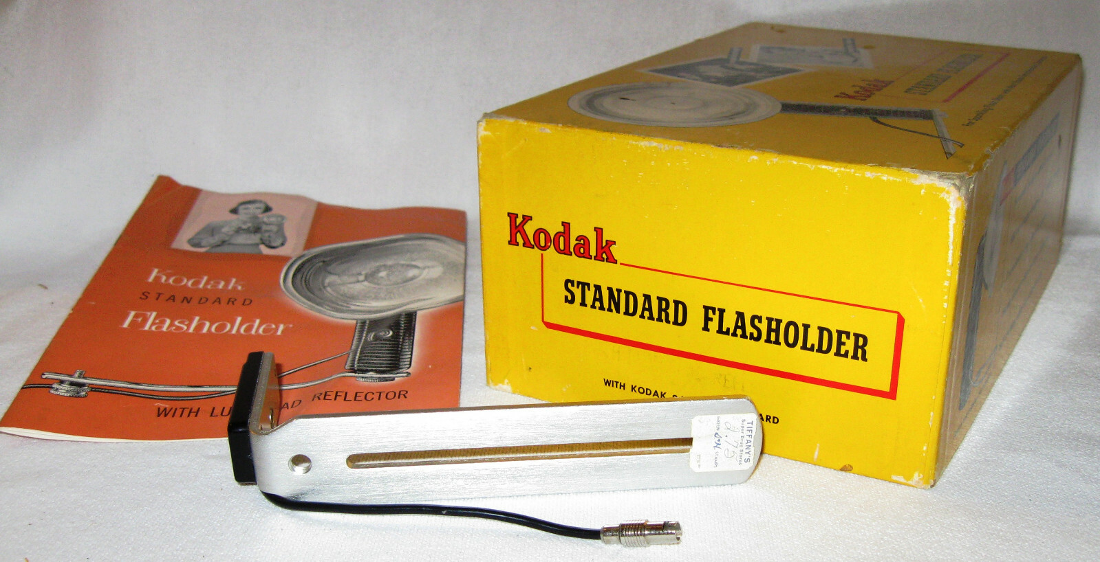 Vintage Kodak Standard Flasholder for Flash-Synchronized Cameras w/ Box, Manual,