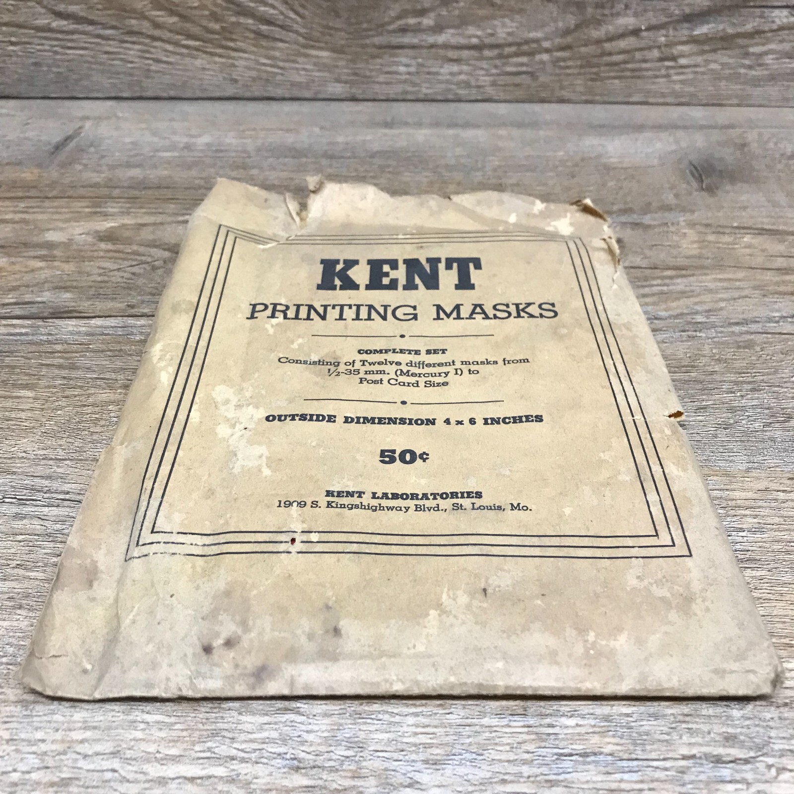 Vintage Printing Masks by Kent Laboratories Photography Condition Is Pre-Owned