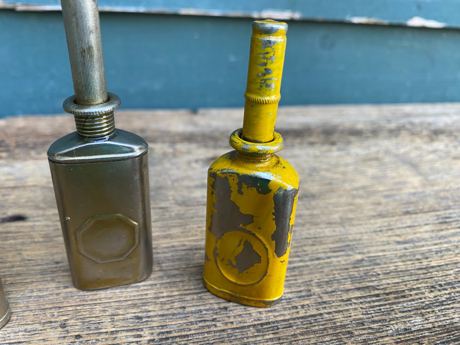 SET OF 3 OIL CAN TIN PROJECTOR NEEDLE OILERS FILMO BELL & HOWELL USA EMPTY