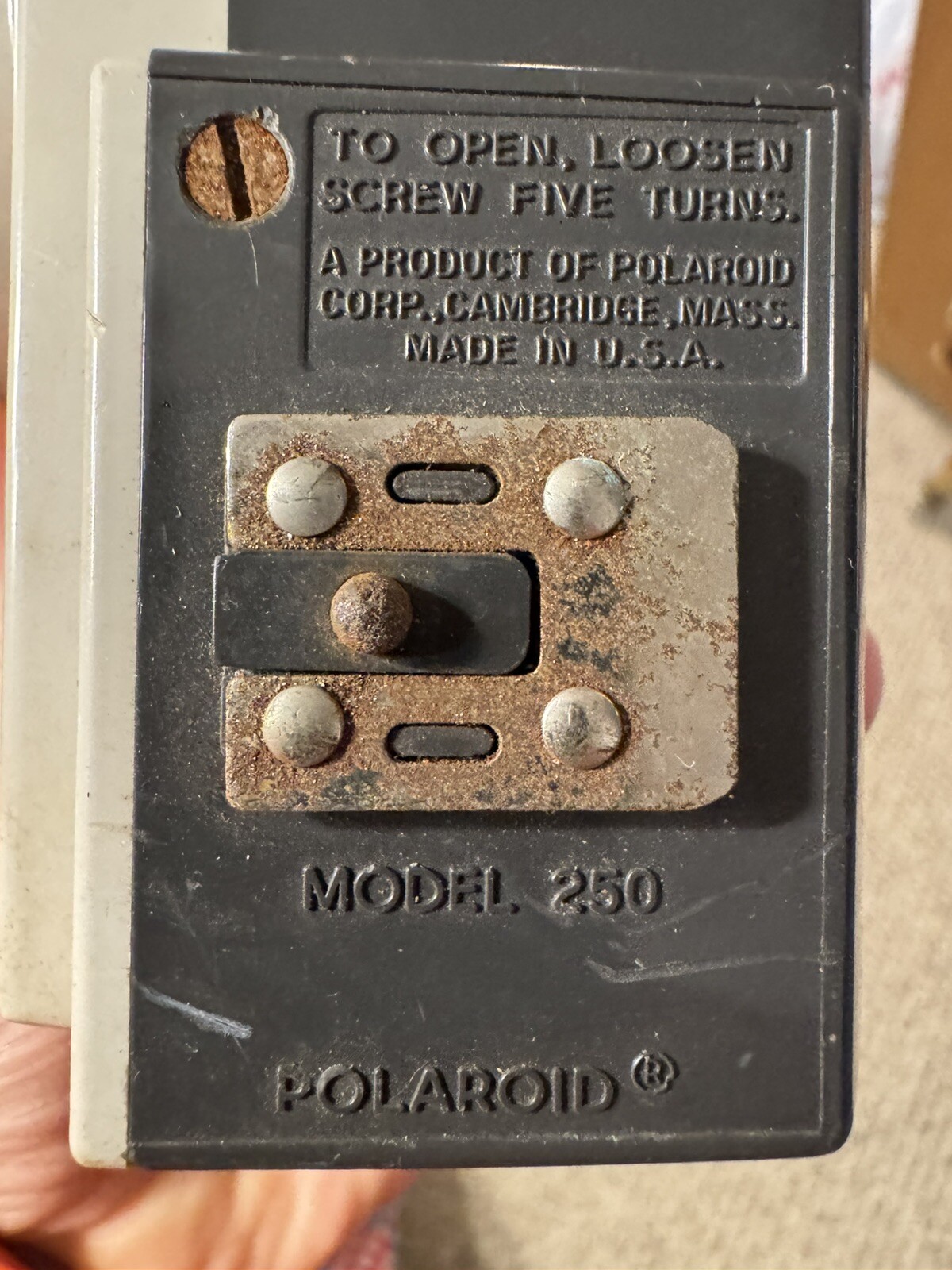 VTG Polaroid Wink-Light Model 250 Flash for Land Cameras Collectible Untested
