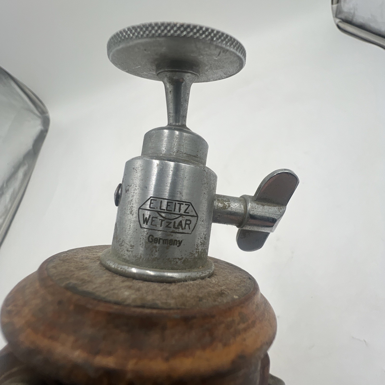 Vintage Antique Wooden Brass Camera Tripod Adjustable Leitz Wetzlar Germany 30’s
