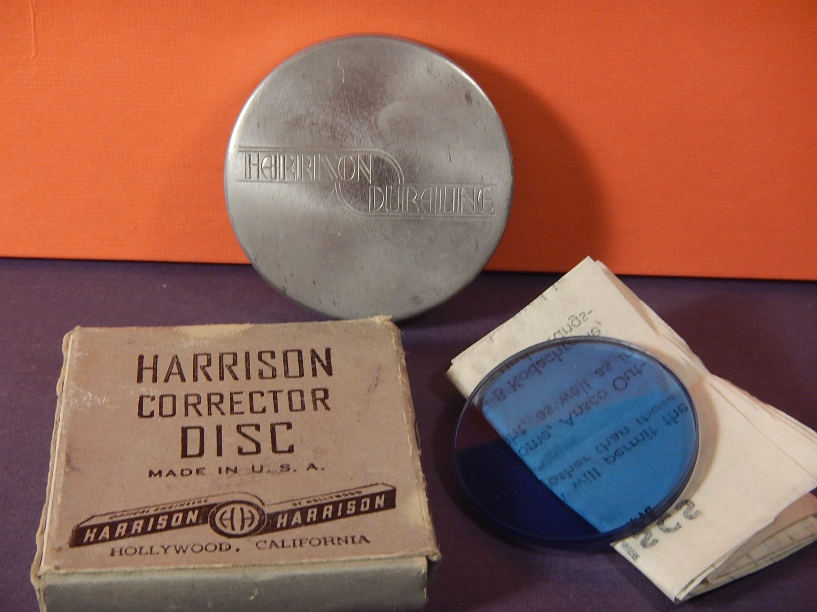 Hollywood HARRISON CORRECTOR DISC No. 3 VI B4 ~ Camera Lens Disc Filter Blue EX