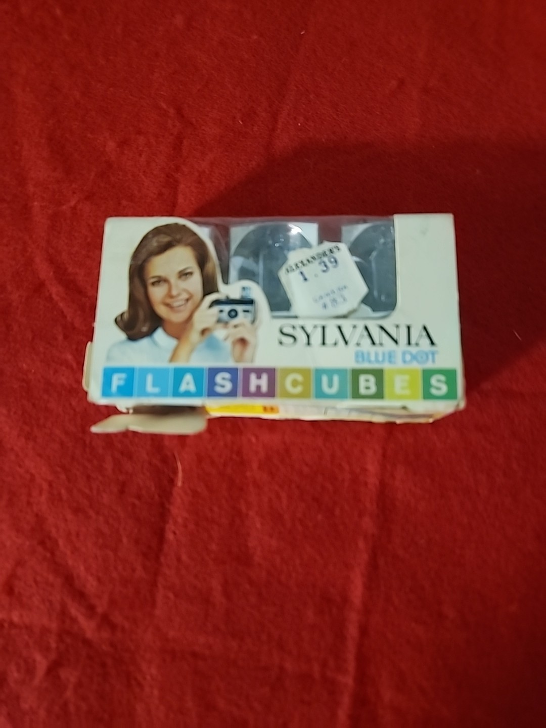 Vintage Sylvania Blue Dot Flashcubes 3 Cubes 12 Flashes for Camera New in Box