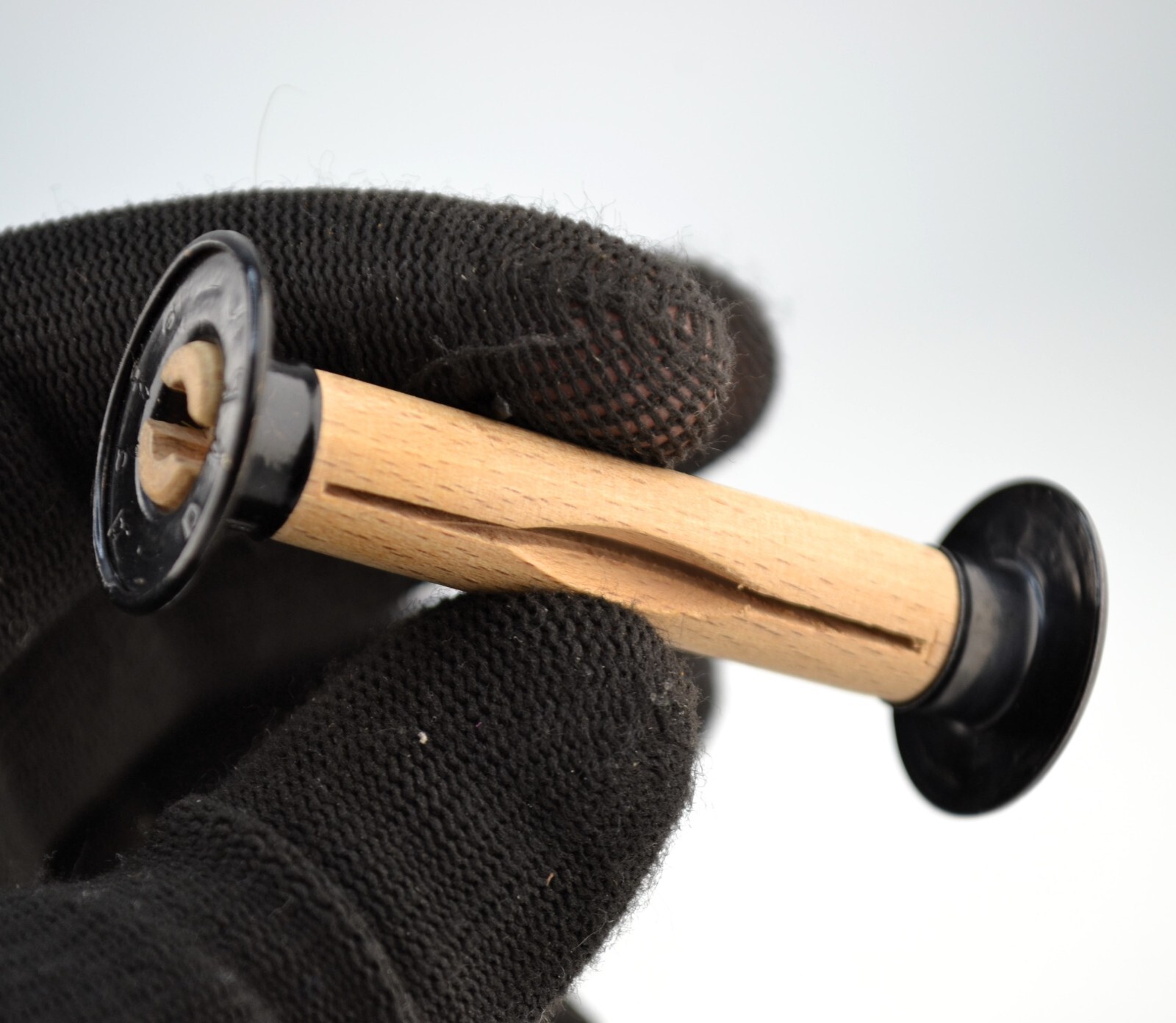 BELGIAN AGFA ORIGINAL WOODEN TAKE-UP 120mm SPOOL FOR MEDIUM FORMAT CAMERAS