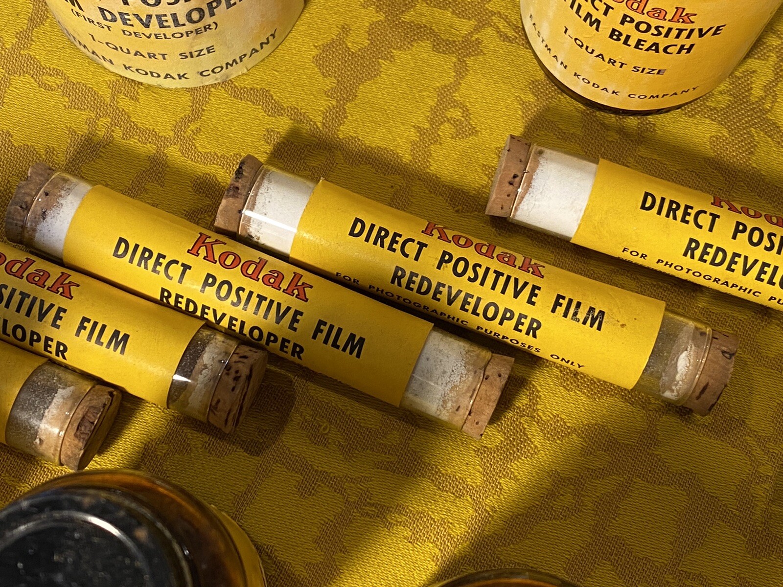 Antique Eastman Kodak Boxed Chemicals for Film Developing Great Display Pieces