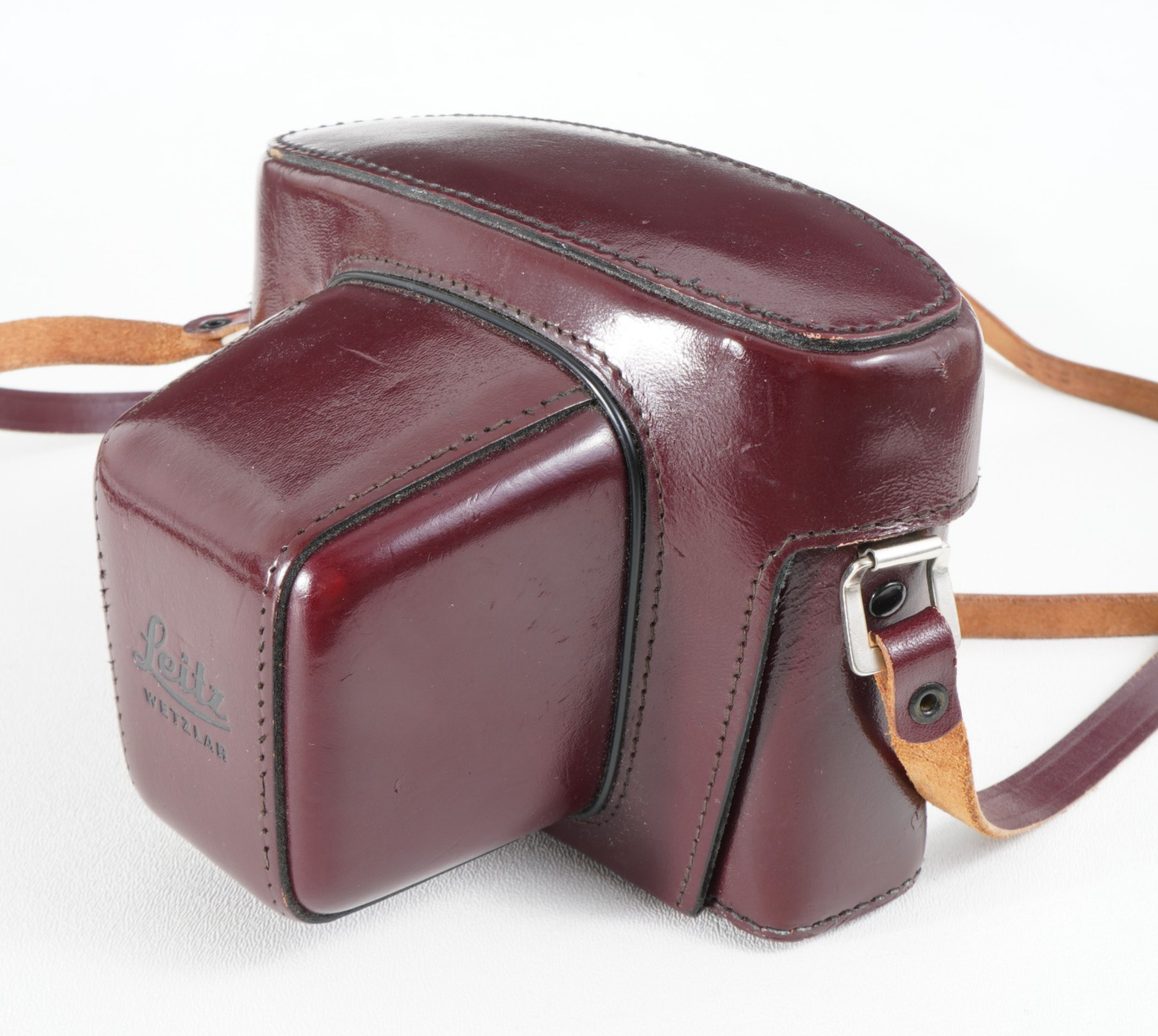 -Genuine Leica 14504 Red Burgundy Ever-ready Leather Case for Leicaflex SL SL2
