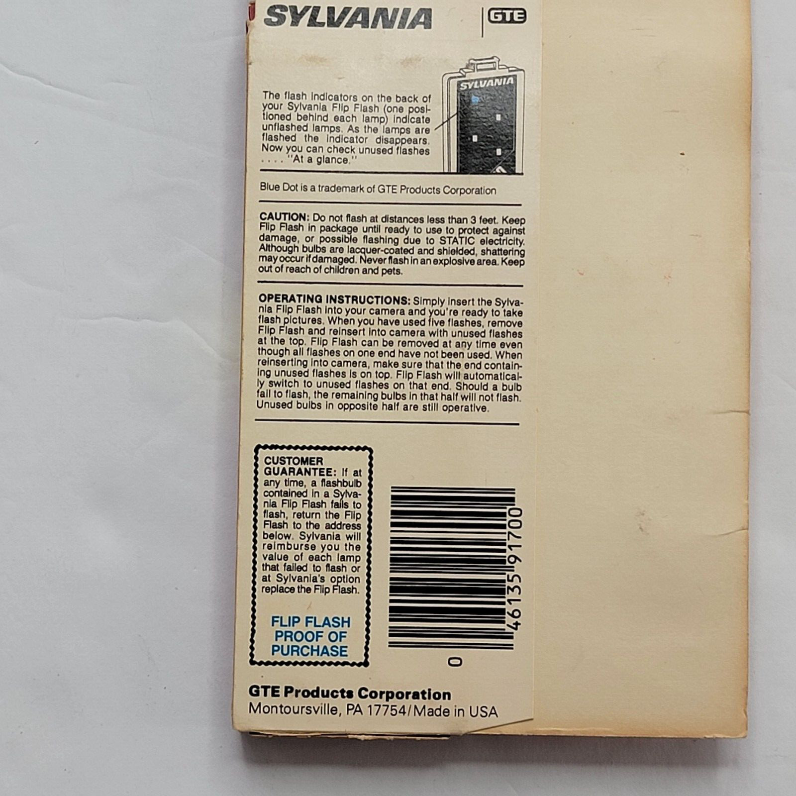 Sylvania Flip Flash Super 10 – NOS Unused Flashbulbs in Package vtg