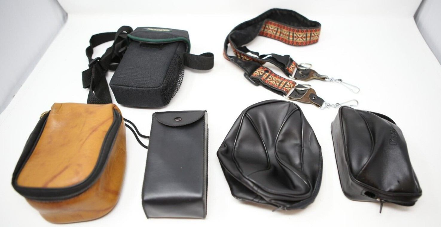 Vintage Photo Camera Cases Lot of 11 READ Rollei Kalimar Braun Nurnberg Beacon