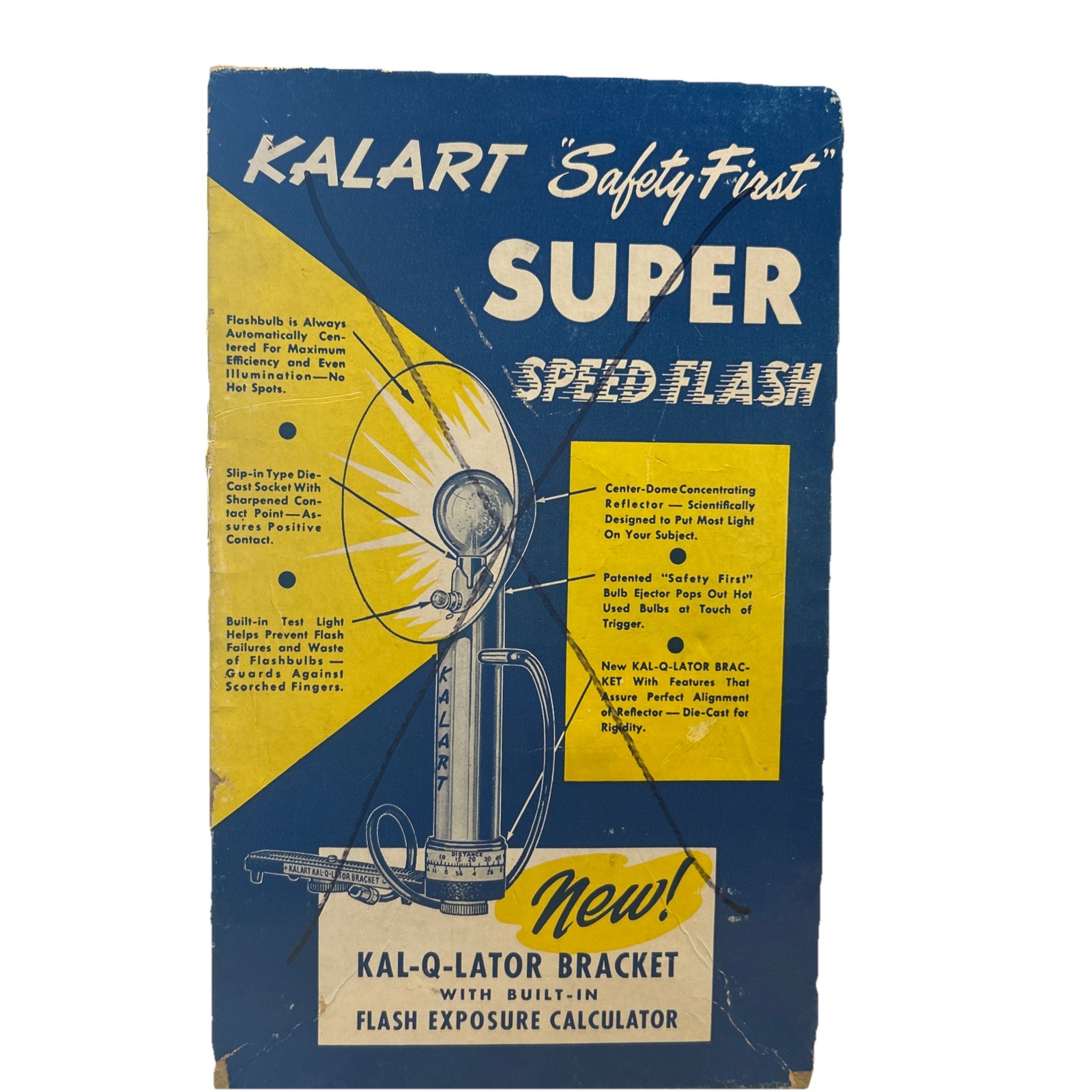 Kalart Safety First Super Speed Flash VTG Original Box UNTESTED K1
