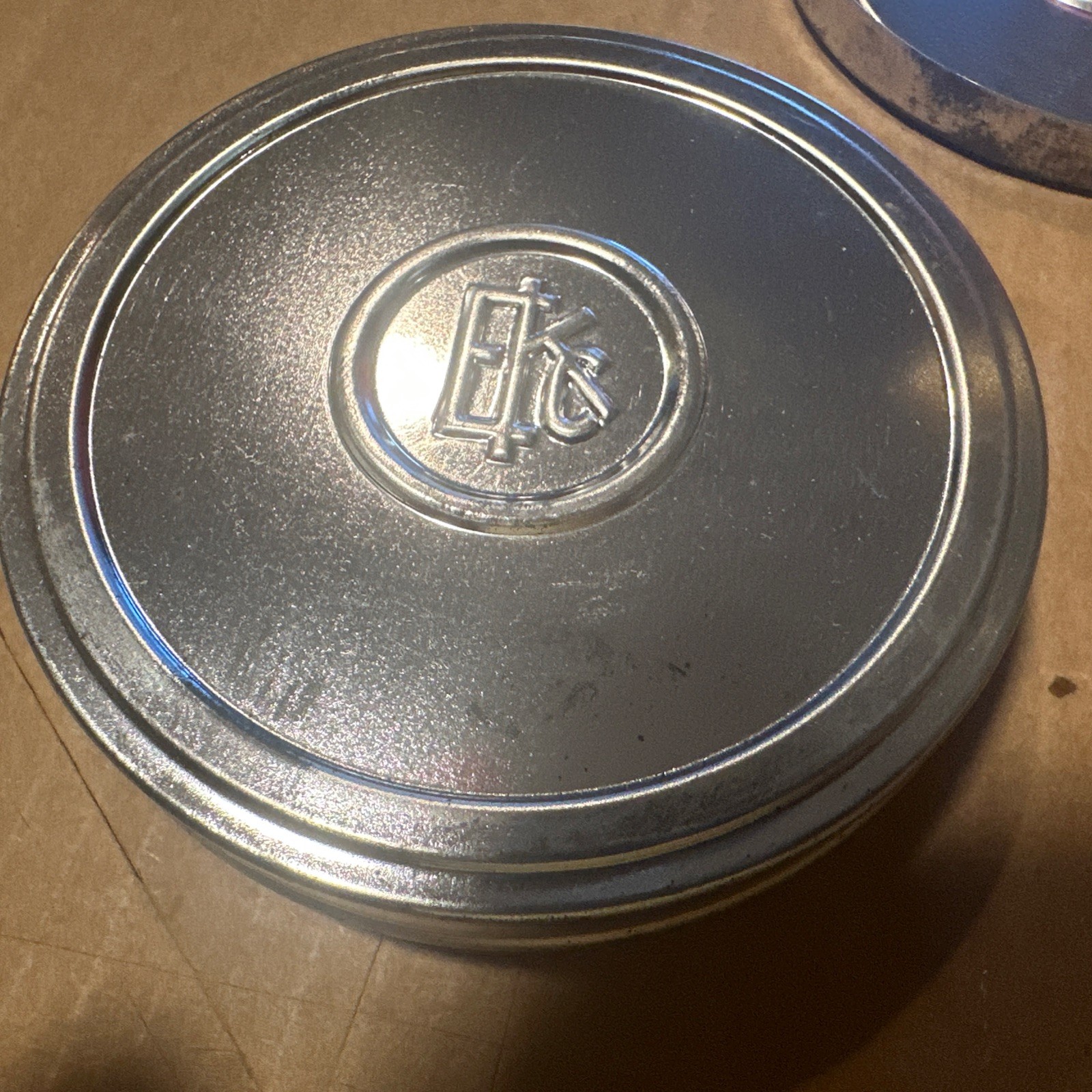 2 Vintage Eastman Kodak Company EKC Film Cans Canisters Reel Tins 3.75” Empty