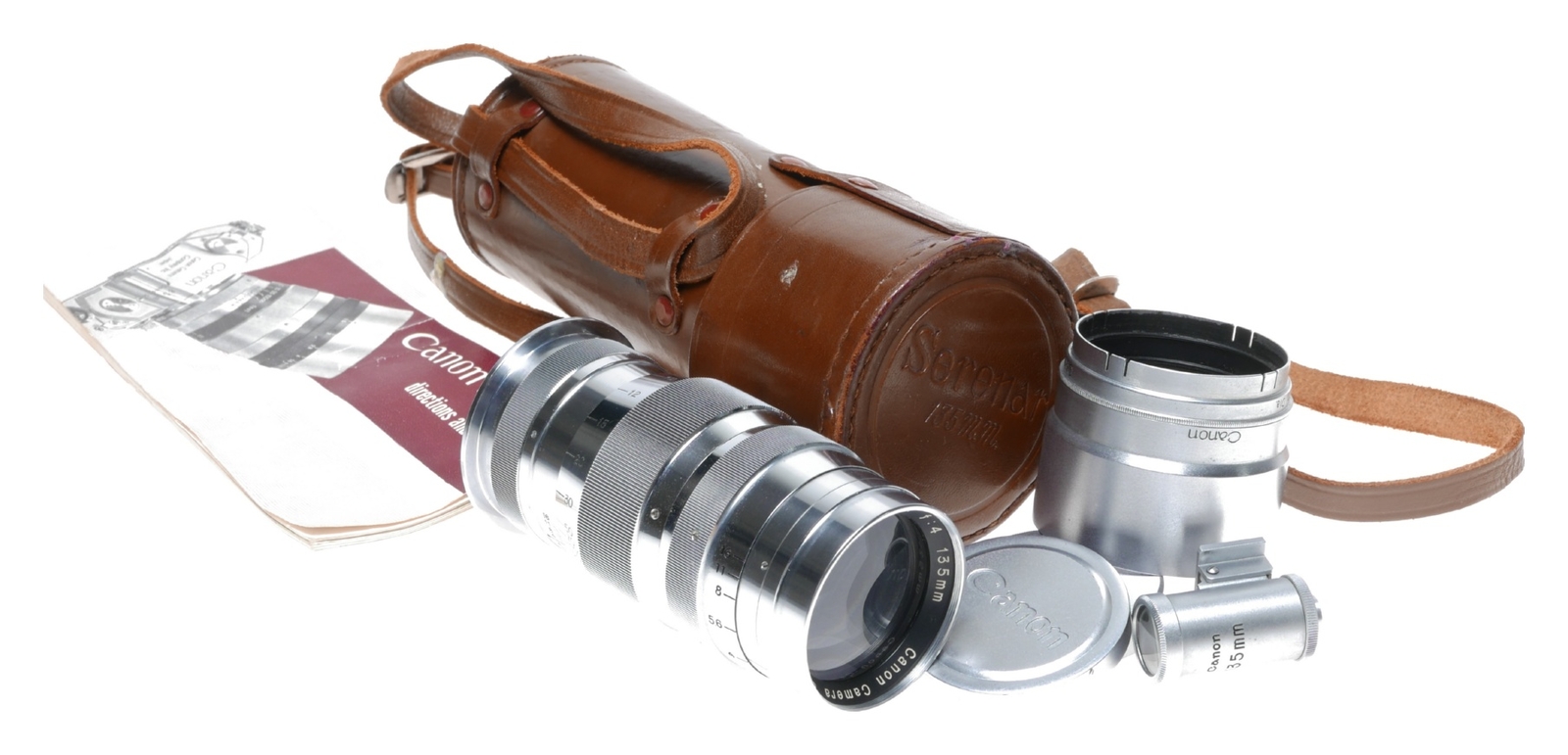 Leica M39 Canon Serenar f:4 135mm Camera Telephoto Lens Finder