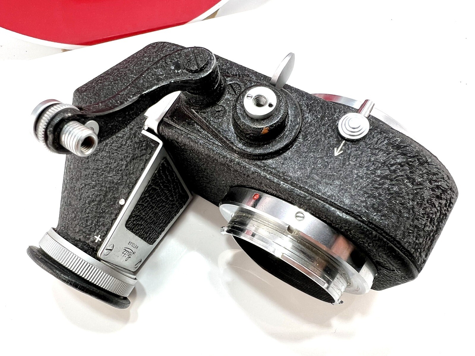 Leitz Wetzlar Leica Visoflex II w/ OTXBO Prism Finder Boxed Leica M Mount Exc+++