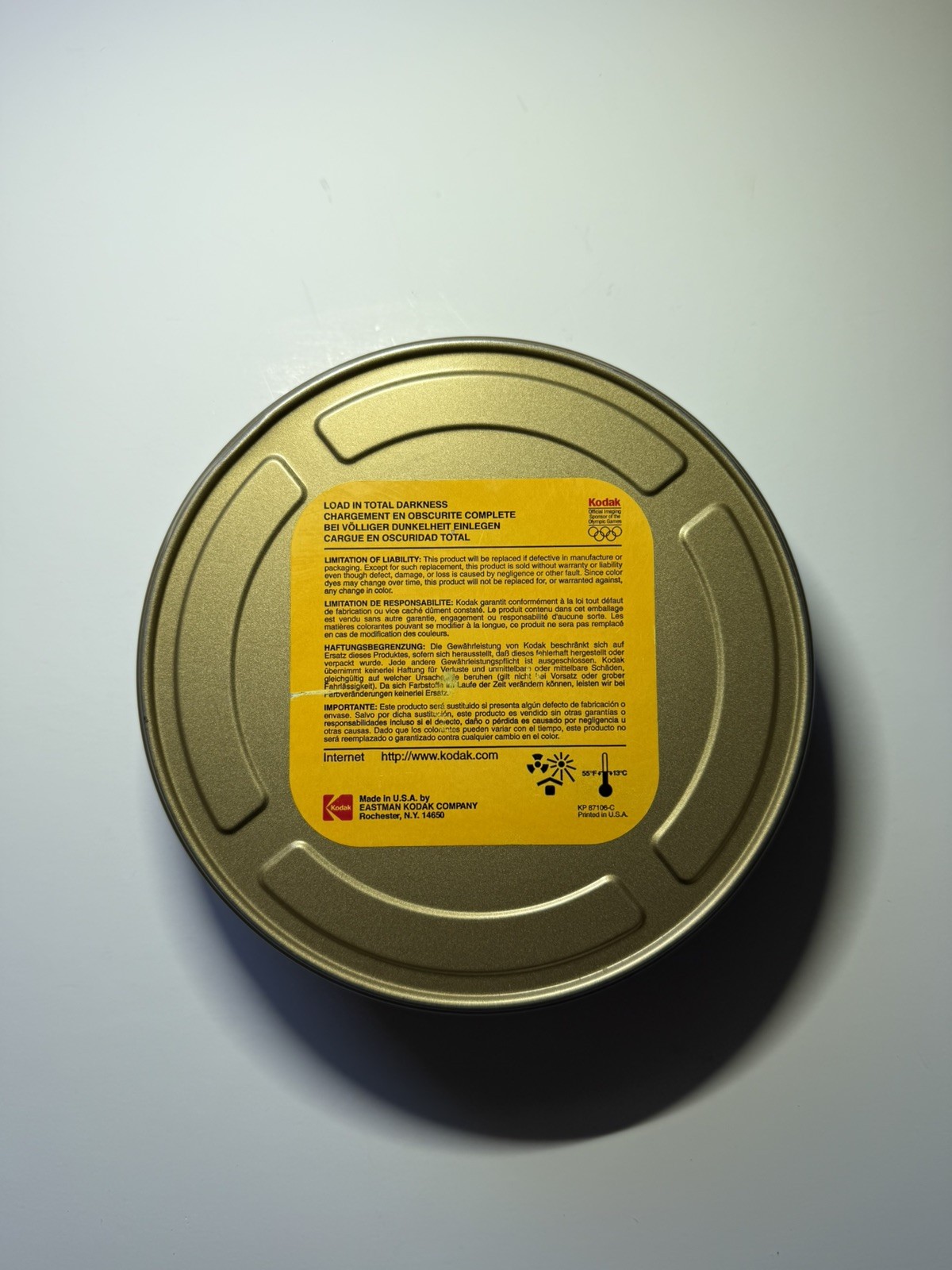 Empty Kodak Vision 500T Color Negative Tin Case/Holder for Film – Canister Only