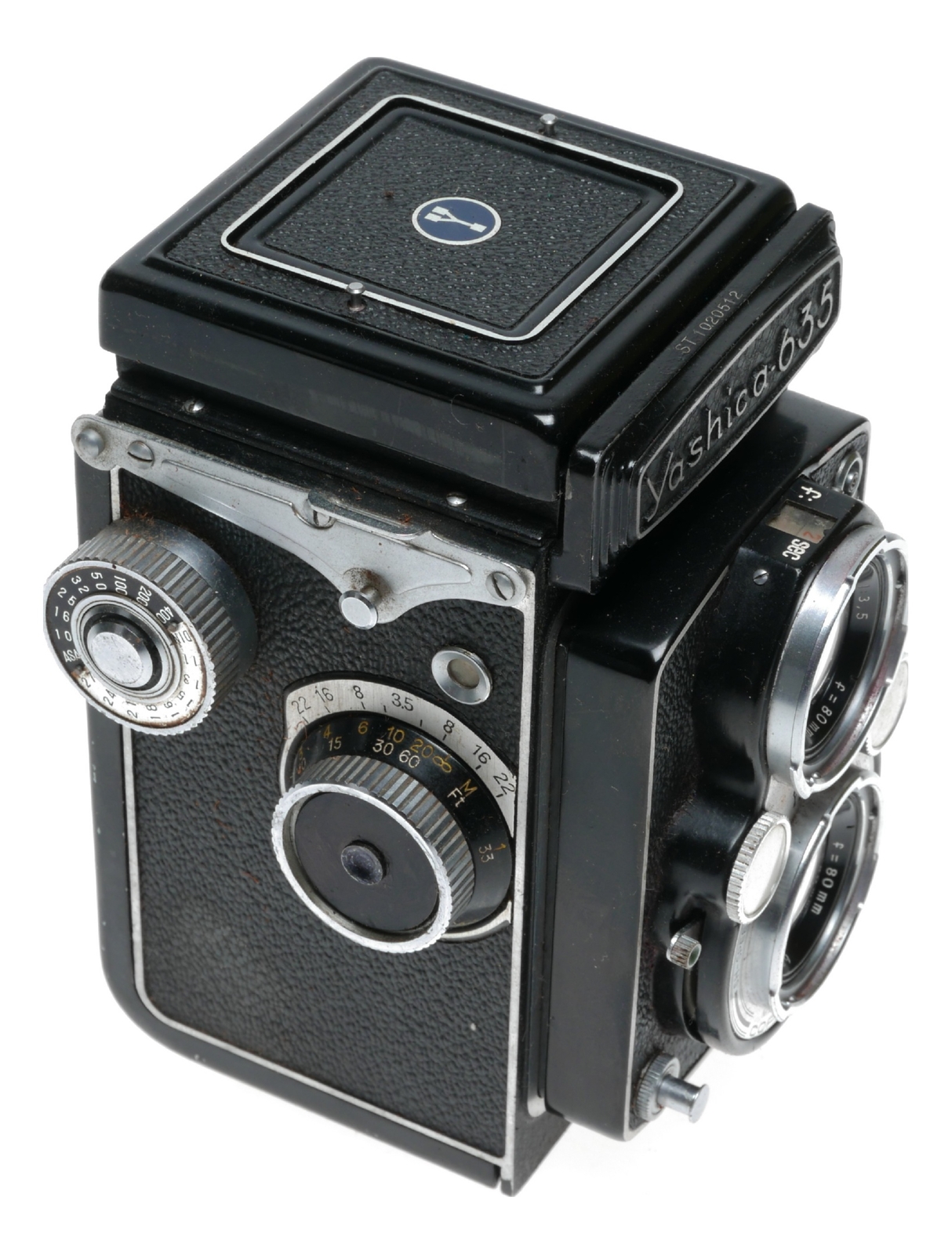 Yashica 635 TLR Camera 120 35mm Converter Yashikor 1:3.5 F=80mm