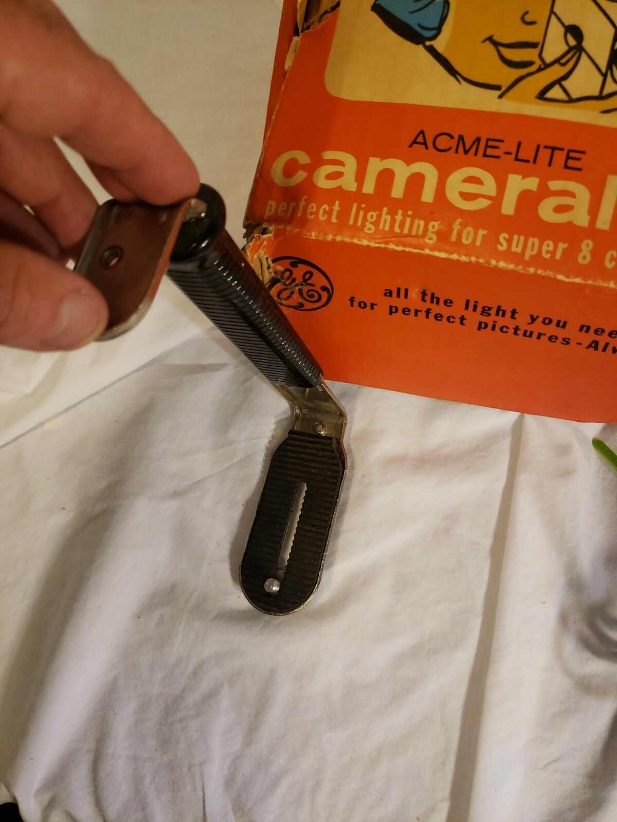 Vintage Acme-Lite Cameralite by GE Top Mount light for Super 8 Cameras *Free S&H