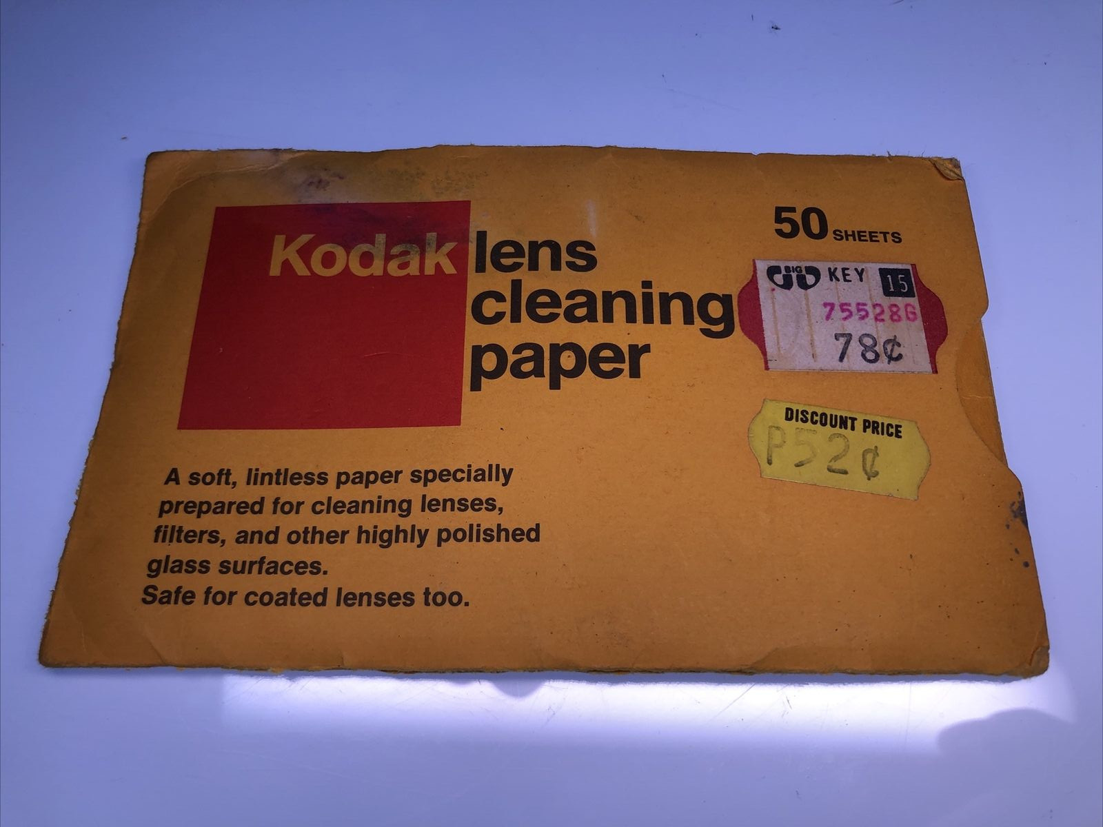 Vintage Kodak Lens Cleaning Paper