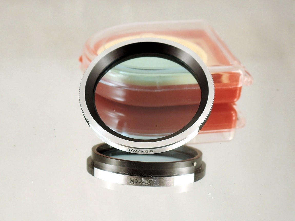 Flexaret MEOPTA B1 B36 Blue Filter Czechoslovakia Genuine Accessories Bayonet