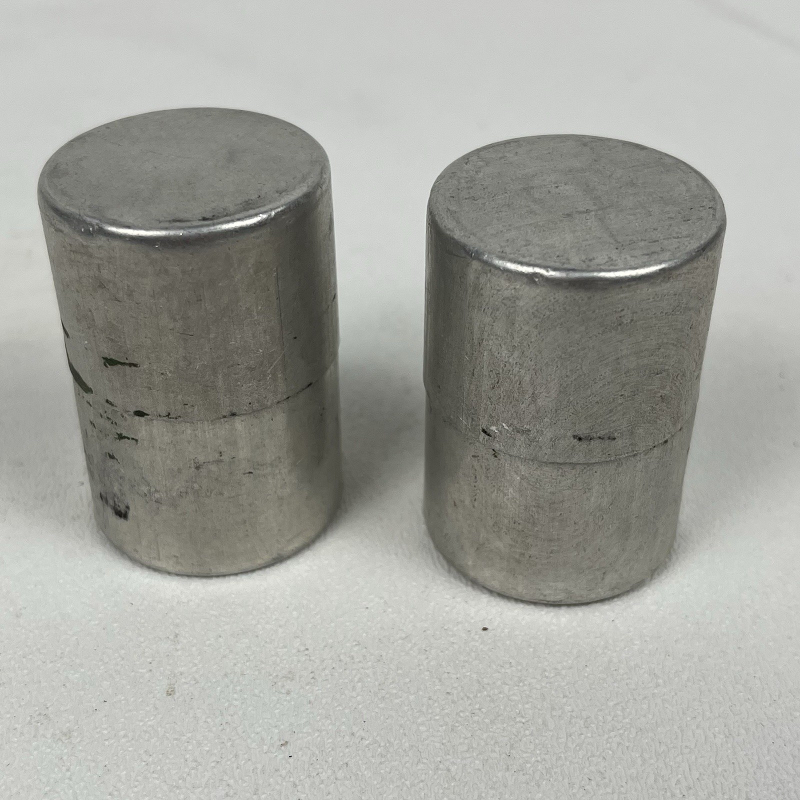 Vintage Metal Aluminum 35mm Film Can Canisters Pair