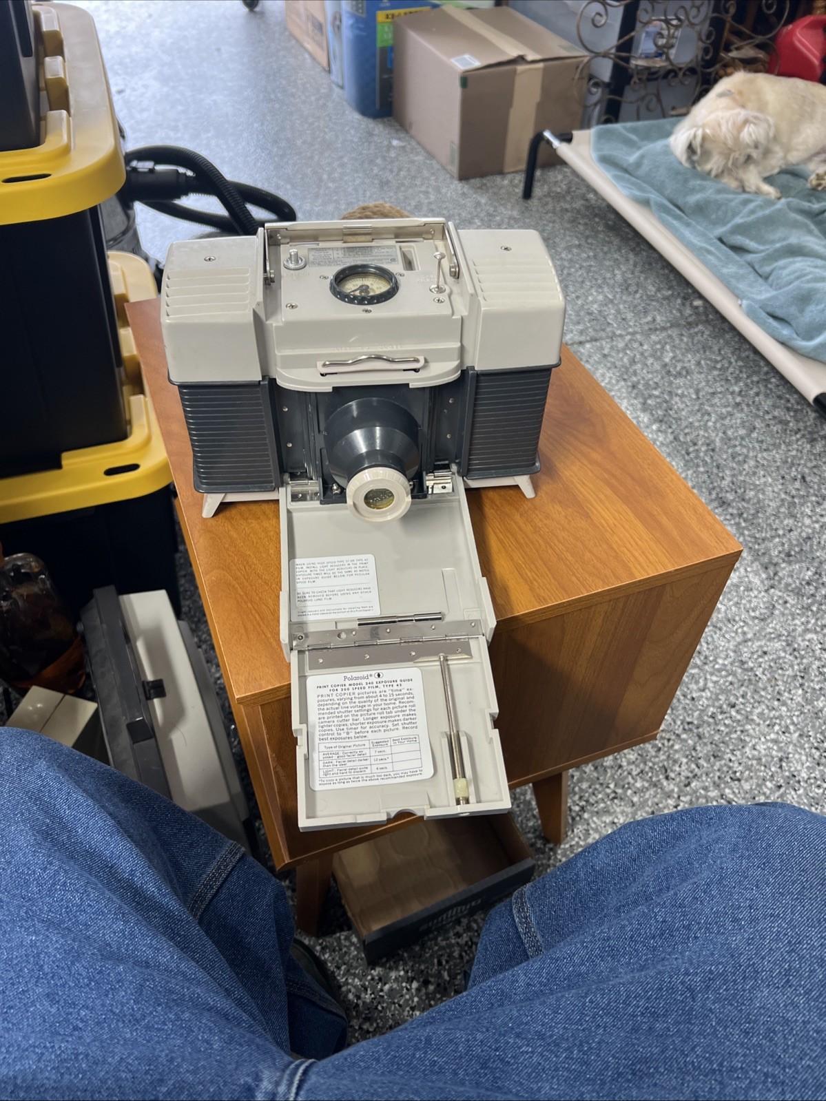 Polaroid Print Copier Model 240 • Vintage 1958 Land Camera Accessory • USA Made