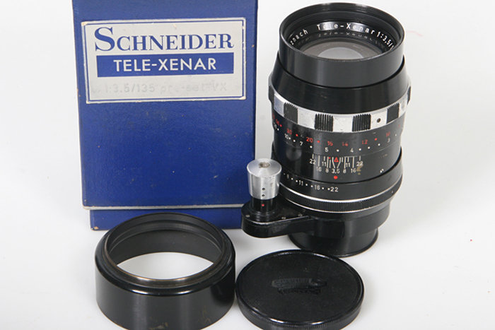 Schneider Tele-Xenar 135mm f/3.5 lens, Exakta Mount, original box