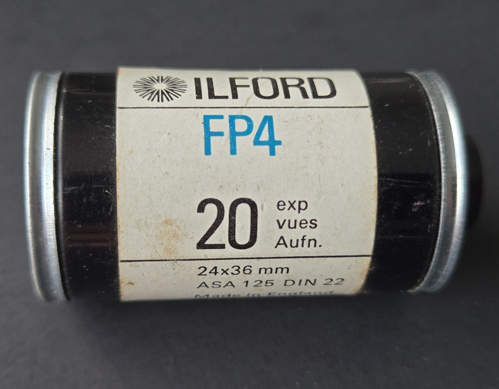 Vintage Film Tin Canister 4 in Eastman Kodak Co Rolls Tube Negatives Photography
