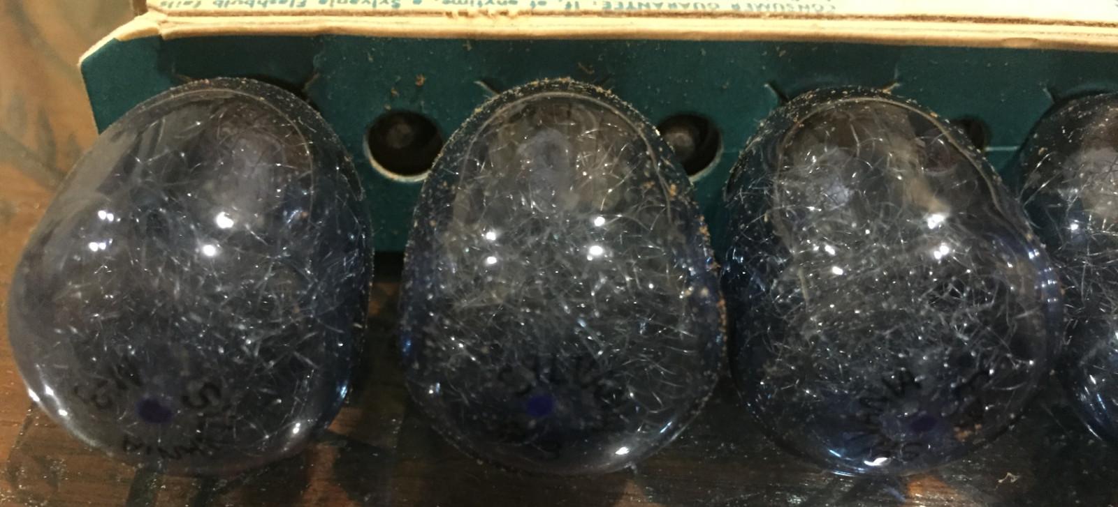 Sylvania Blue Dot M3B Flashbulbs 12 Blue Bulbs, USA New Old Stock