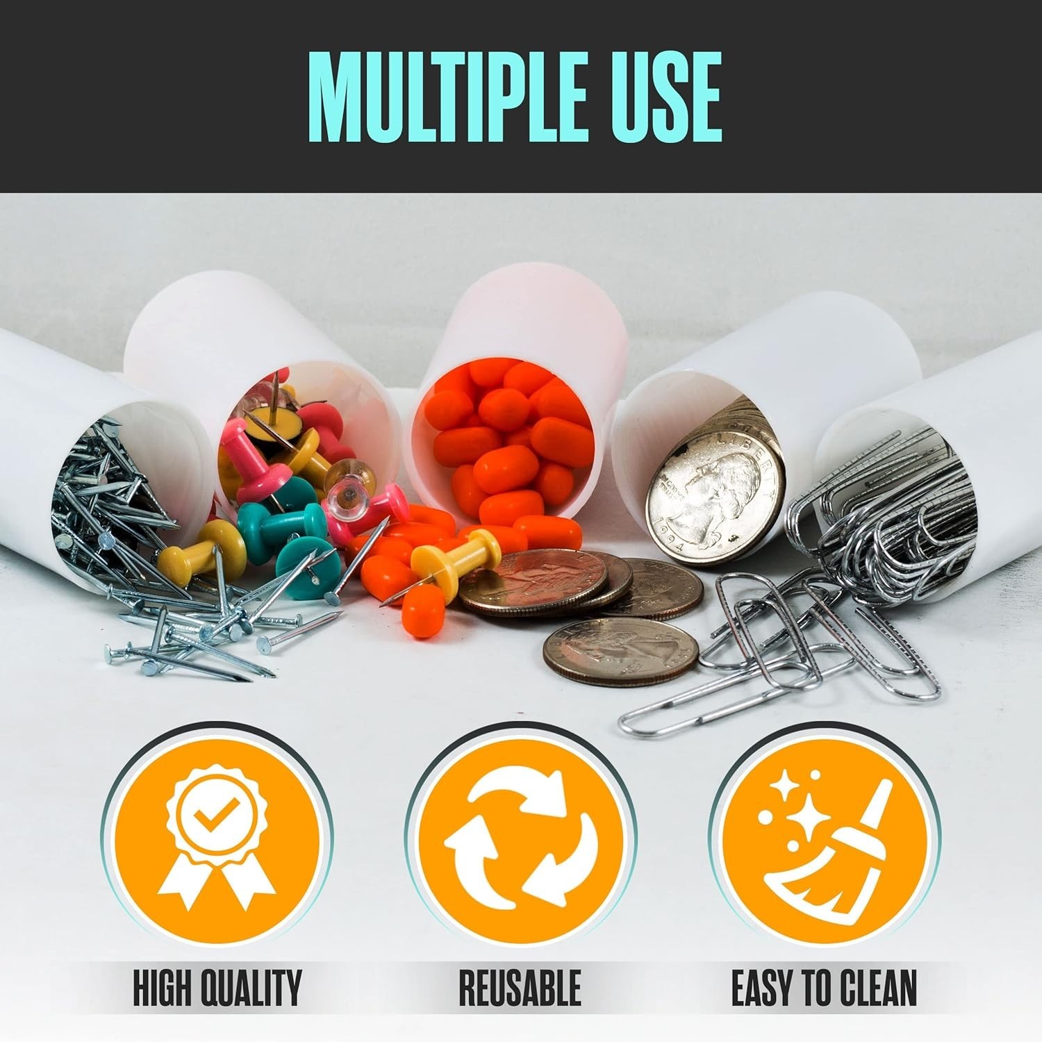 Bulk 180-Pack 8oz Canisters for Creative Storage – Perfect for Projects & Travel