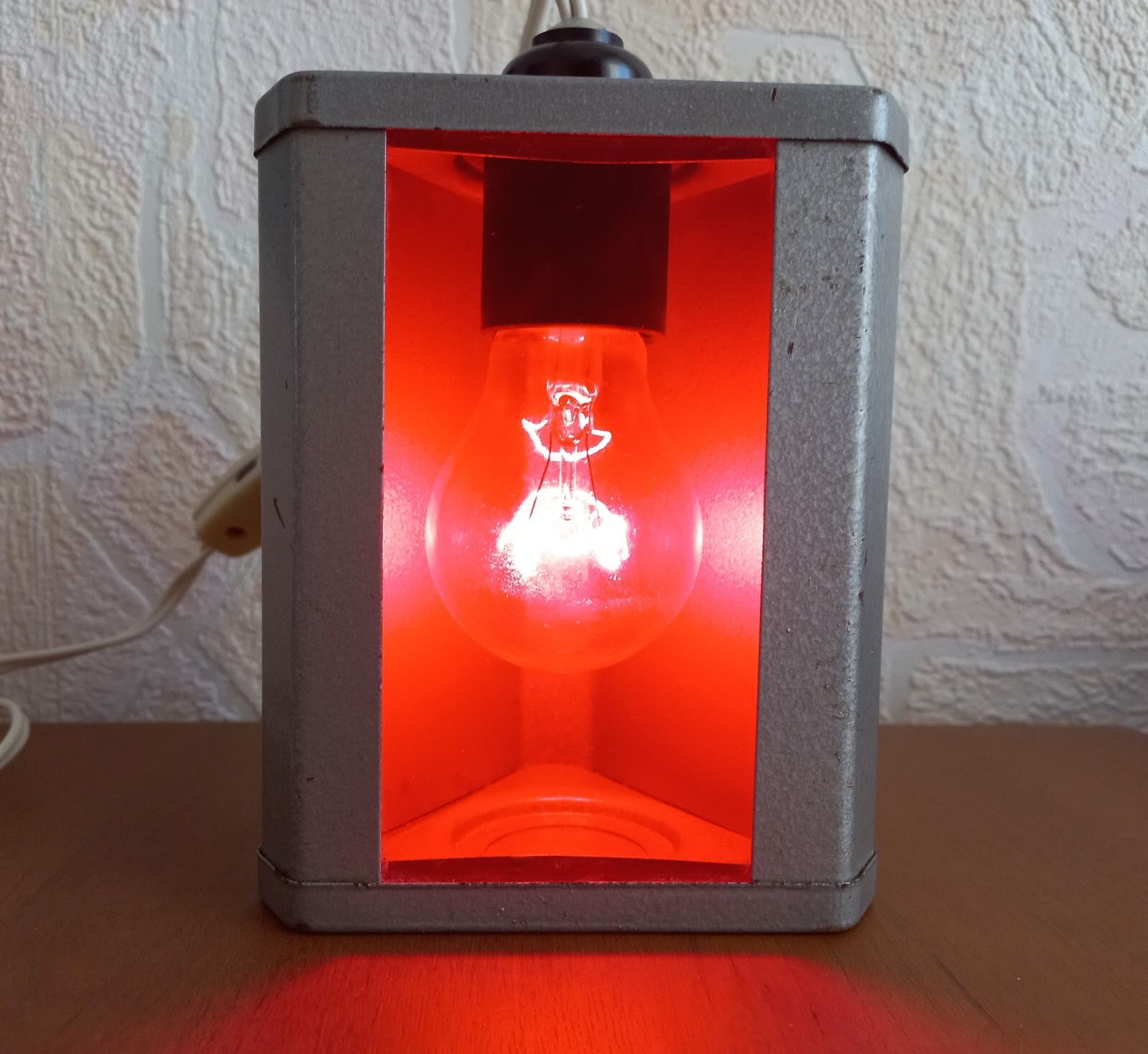 Soviet Vintage Red Lantern for Photo Printing 1980s USSR antique