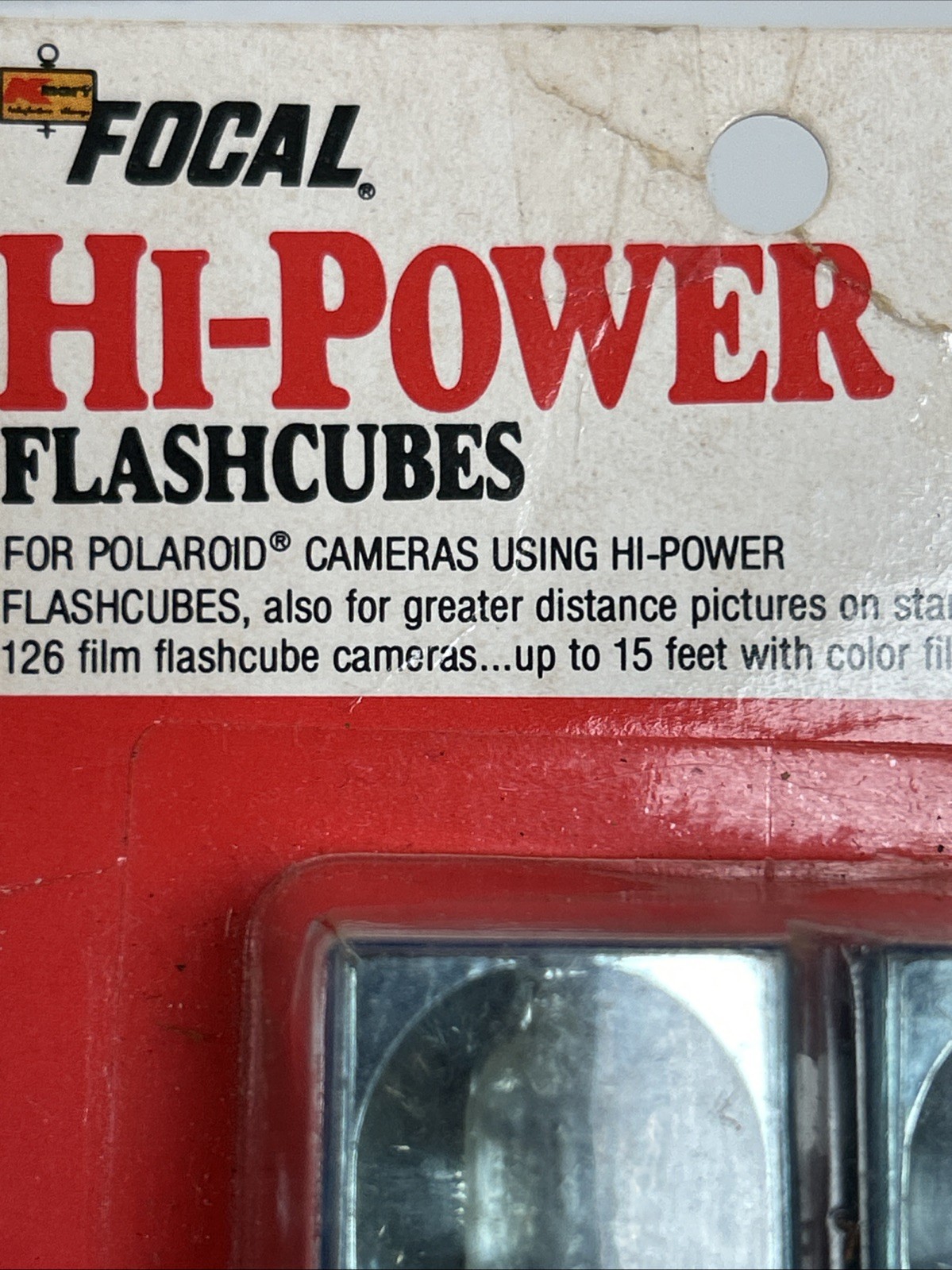 Vintage Kmart Focal Flashcubes 4 Pack of Cubes 16 Flashes New Old Stock Camera