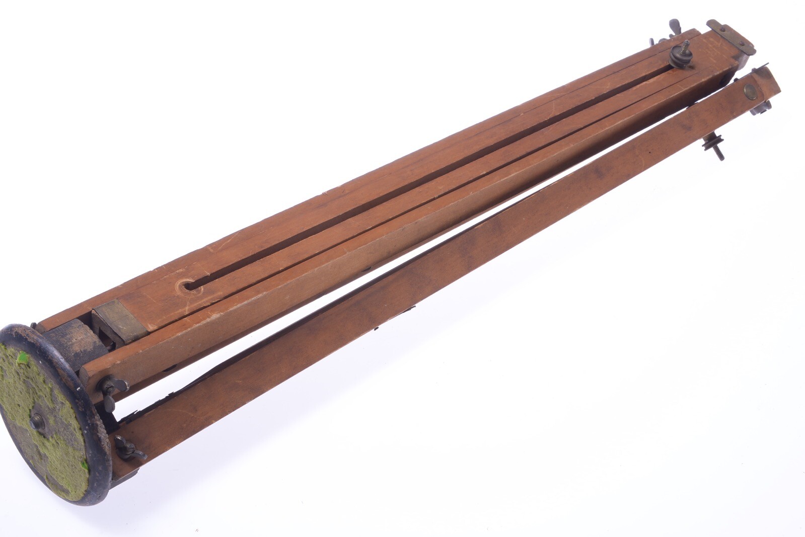 ✅ ANTIQUE WOOD TRIPOD 155CM, 61.00″ GLASS PLATE 4×5 LARGE FORMAT FIELD CAMERA