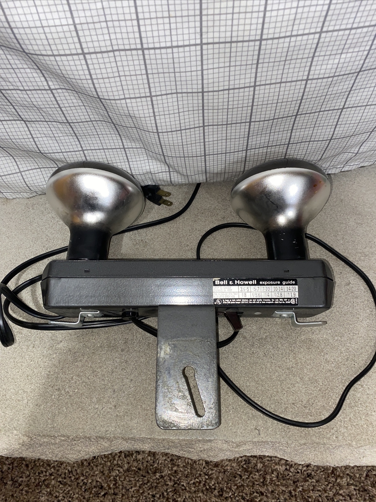 Vintage Bell & Howell Electric Projector Lights Home Movie Studio Lights