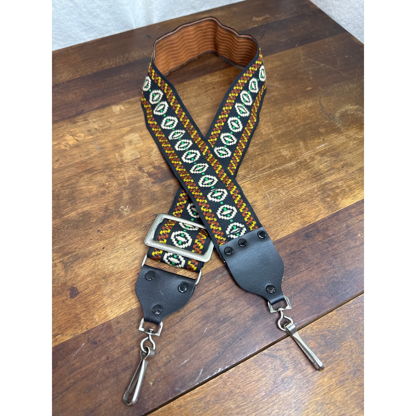 Vintage Camera Strap 2″ Band Holds 3 Film Rolls Hippie Retro Boho Photographer